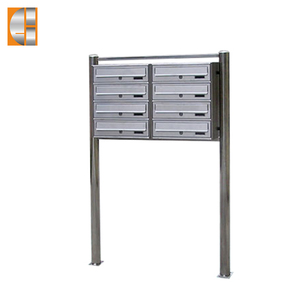 Đứng miễn phí thép không gỉ căn hộ hộp thư với 8 thư lưu trữ đơn vị - Product Image 1