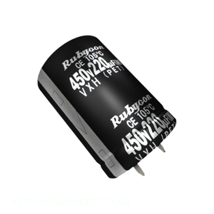 ตัวเก็บประจุแบบสแนป th 560 uF ฝาผ่านรู560 uF 20% 420V ผ่านช่องผู้ผลิต - Product Image 1