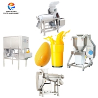 Industriële Elektromotor Machine Voor Vruchtensap Mango Appel Oranje Pulp Machine Rond Fruit Schillen Villen Machine