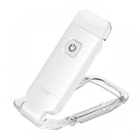 Mini lampe de lecture portable USB avec protection des yeux LED contrôle tactile pour salle de lecture pince à livre pliante
