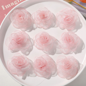 Gasa de Nieve con Borde Quemado por el Viento, Dulce y Delicada, Material para Horquillas y Pendientes Tejidos a Mano, Decoración del Hogar, Diseño Art <span class=keywords><strong>Deco</strong></span> - Product Image 2