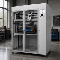 Imprimante 3D grand format en fibre de carbone avec nivellement automatique intelligent par IA, buse haute température, taille d'impression de 2400 mm pour modèles d'affichage