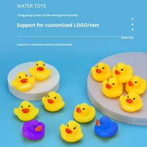 Wholesale Custom Logo Infants Toddlers Swimming <b>Bathing</b> Squeaking Sounds Plastic Little Yellow Duck Toys - Product Image 1