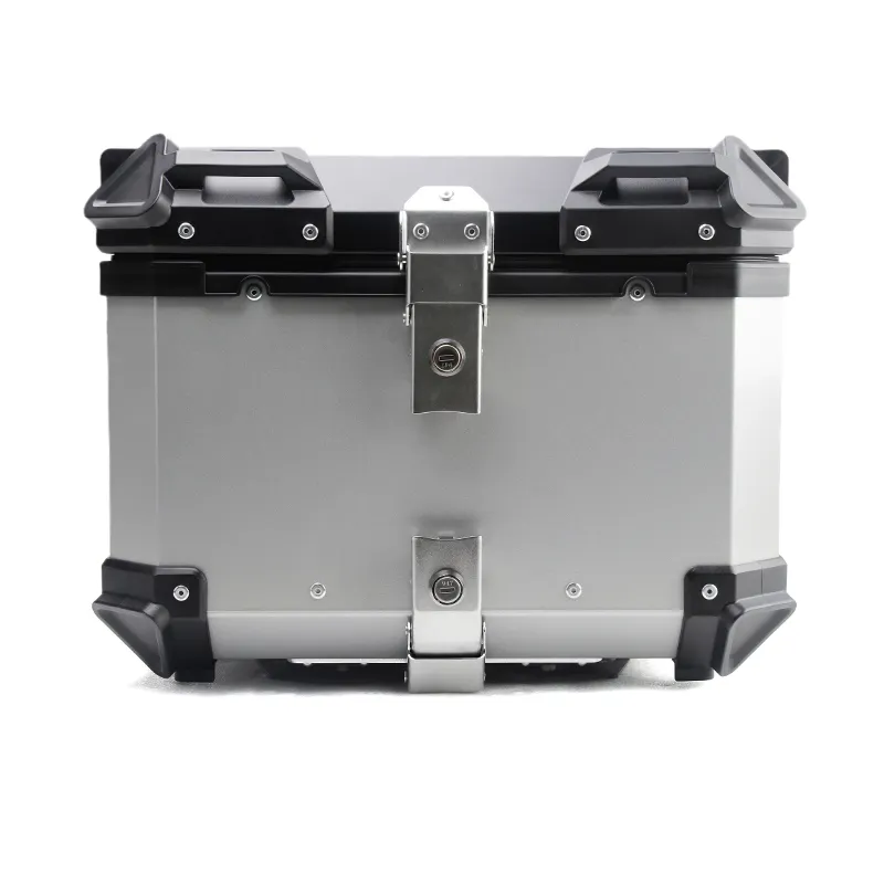 Topbox-Caja De Aluminio De aleación De 45L Para Moto, Caja De Aluminio Para maletero De motocicleta
