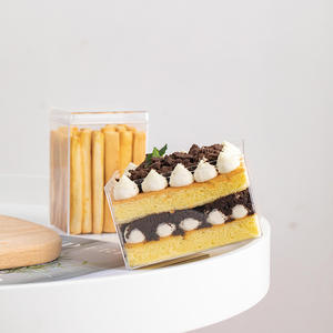 Tiramisu Dessert Conteneur Pâtisserie Emballage Boîte Transparent <span class=keywords><strong>Ps</strong></span> En Plastique Emballage Matériel Alimentaire Bonbons Boîte Gâteau Boîte - Product Image 4
