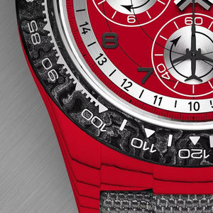 Edición Personalizada de Fibra de Carbono - Ligero de Usar, Aspecto Resistente, Patrón Único de Fibra de Carbono - Reloj Mecánico para Hombre - Product Image 5