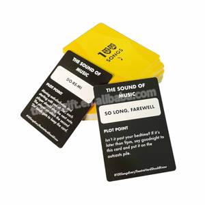 Juego de 100 Tarjetas Personalizadas con Caja de Papel para Preguntas de TV y Respuestas - Product Image 6