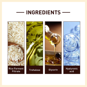 Sérum <span class=keywords><strong>Visage</strong></span> au Riz Marque Blanche avec Acide Hyaluronique et Riz Biologique Apaisant Éclaircissant Hydratant Atténue les Taches Brunes - Product Image 3