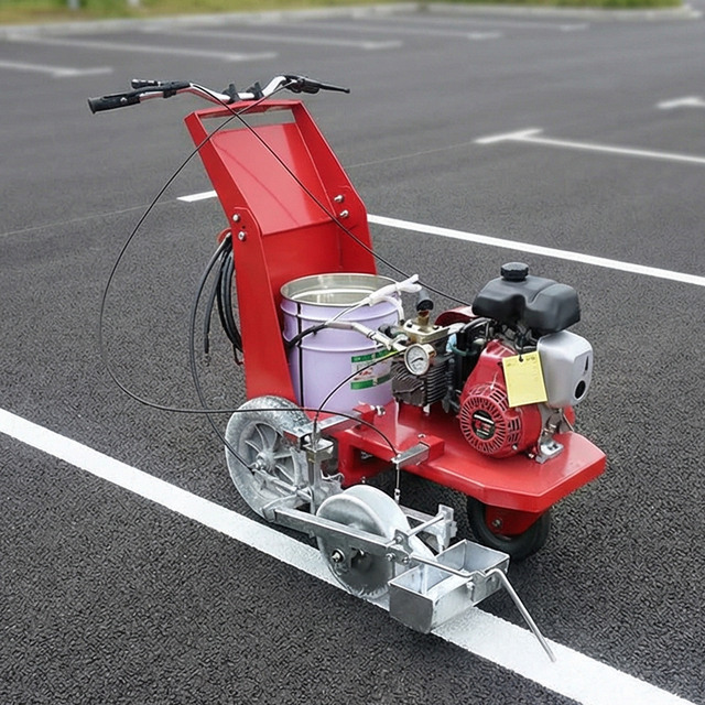 Hand-Push Thermoplastic Road Marking Machine Screeding Type for Zebra Crossing and Pedestrian Line Construction