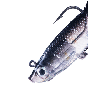 Esca da Pesca in Plastica Morbida con Testa in Piombo da 14g e 80mm, Esca per Bass con Amo per la Pesca - Product Image 5