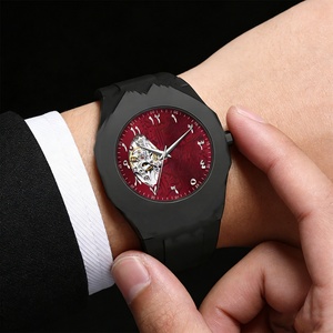 2026 Best-Selling Luxury OEM Men's Arabic Numerals Quartz Watch Analog Automatic Watch Men's Wrist Silicone Watch Waterproof - Product Image 3