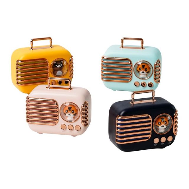 Factory Sale Desktop Mini Speaker Classic Cute Pet AUX FM Radio Player Portable Speaker Hands-Free Mini Speaker