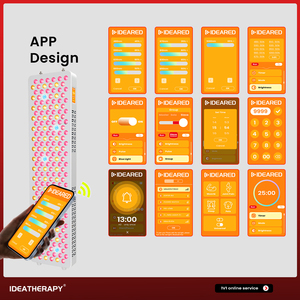 아이디어 요법 최신 9 파장 LED 적색 적외선 치료 패널 통증 완화 근육을위한 무료 스탠드 요가 패널 조명 - Product Image 3