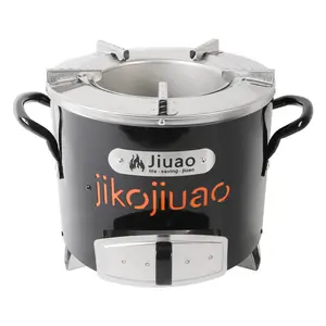 Jikokoa-hornillo de carbón vegetal portátil para exteriores, cocina de madera para acampar, sin humo, para el hogar, gran oferta