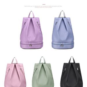 Nouveau sac à dos de sport en polyester imperméable et écologique de haute qualité avec cordon de serrage, poche zippée et logo personnalisé par sublimation - Product Image 4