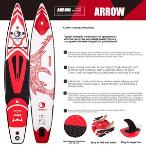 <span class=keywords><strong>Planche</strong></span> de SUP gonflable pliable pour deux personnes, modèle AP Jellyfish, pour la course sur eau calme, avec accessoires inclus - Product Image 4