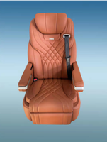 Kursi Mobil Mewah Berpemanas dan Berputar dengan Motor Listrik untuk Van, Minibus, RV, Modifikasi Interior Savana, Carnival, Hiace
