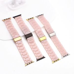 Correa de Reloj Ajustable de Acero Inoxidable para Apple Watch Series 38mm-45mm, Diseño Transpirable Rosa de Lujo, 40mm 41mm 42mm 44mm - Product Image 4