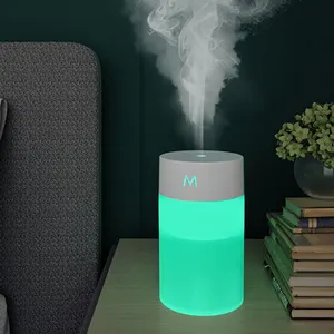 अल्ट्रासोनिक शांत धुंध Humidifier यूएसबी मिनी 260ml Humidifier पोर्टेबल हवा Humidifier मशीन के साथ रात को प्रकाश