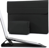 Étuis et housses pour ordinateur portable personnalisés, housse fine en cuir PU Jelly, étui de luxe pour ordinateur portable de 15 pouces avec petite pochette