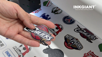 INKGIANT Imprimante UV à plat automatique nouvelle génération pour étiquettes DTF, avec logo 3D en TPU, 60x90 Flex, garantie 1 an pour les étiquettes 3D pour vêtements