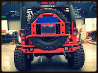 Porte-pneu monté sur le châssis Poison Spyder pour Jeep Wrangler JK 2007-2017