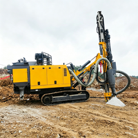 Foreuse hydraulique intégrée de type chenillé pour le forage de roches minières, équipement de forage DTH pour trous de dynamitage (TDH)
