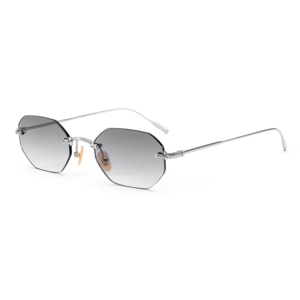 Custom Luxury Designer Unisex Sunglasses Rimless <b>Shades</b> Black Metal Custom Logo Wholesale Stylish Classic <b>Sun</b> Glasses - Product Image 3