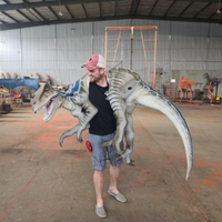 Dinosaure simulé sur l'épaule