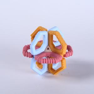 Jouets de dentition pour enfants, éducation Montessori, jouets de dentition en <span class=keywords><strong>silicone</strong></span> souple pour bébés, hochets à saisir à la main, jouets à mâcher en forme de baseball - Product Image 1