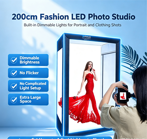 Kit de <span class=keywords><strong>studio</strong></span> <span class=keywords><strong>photo</strong></span> portable Puluz 200 cm 2 m, grande boîte à lumière douce pour la photographie, tente de prise de vue, boîte à lumière douce, <span class=keywords><strong>studio</strong></span> <span class=keywords><strong>photo</strong></span> - Product Image 1