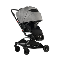 Poussette Bébé 4-en-1 de Luxe Haute Qualité, Multifonctionnelle, Rotation à 360 Degrés, pour Voyage