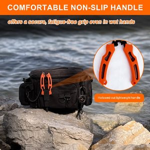 Pince <span class=keywords><strong>de</strong></span> <span class=keywords><strong>pêche</strong></span> en acier inoxydable Beyond Fishing QuickRig 7 pouces, jaune - Product Image 4