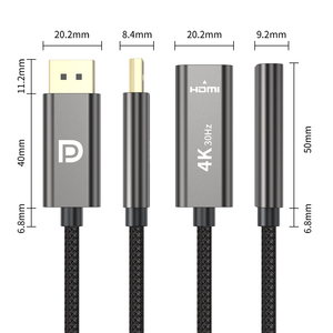Bán buôn tùy chỉnh 4K30hz mạ Vàng <span class=keywords><strong>Displayport</strong></span> Nam để <span class=keywords><strong>HDMI</strong></span> nữ dp để <span class=keywords><strong>HDMI</strong></span> Adapter Cáp cho máy chiếu màn hình TV - Product Image 6