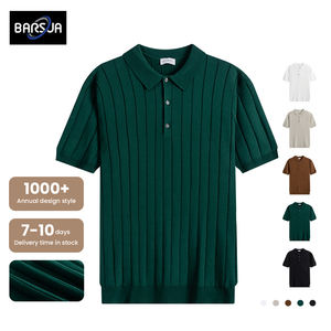 Polo a Maniche <span class=keywords><strong>Corte</strong></span> da <span class=keywords><strong>Uomo</strong></span> in Maglia, Personalizzabile con LOGO, OEM&ODM, Estivo, Antirughe, Tinta Unita, Nuovo Stile Casual Business - Product Image 1