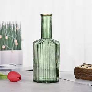 Beliebteste Kristall kunst Design Glas Blumenvase elegante benutzer definierte farbige Glasvase für zu Hause Tisch dekoration
