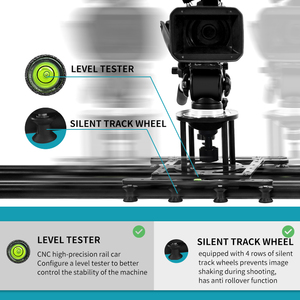 Jianmei 2m sợi carbon điện máy ảnh thanh trượt 360 ° toàn cảnh thời gian trôi đi cho DSLR/Máy quay phim - Product Image 3