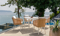 Canapé modulaire de luxe moderne pour l'extérieur, mobilier d'hôtel
