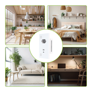 Prise murale intelligente ignifuge blanche avec 1 port USB 5V 2.1A à commande indépendante pour usage électrique domestique quotidien au Brésil - Product Image 5