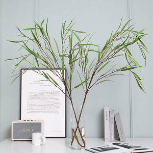 Ramillete de sauce artificial Ruilisi, flor de seda verde, decoración para el hogar, accesorios para bodas - Product Image 2