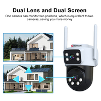 Caméra de sécurité O-KAM pour la maison, double objectif, caméra bullet PTZ 6MP WIFI, caméra CCTV, suivi automatique à 360 degrés, caméra IP