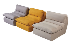 Juego de Sofá Cama Cuadrado con Relleno de Esponja de Alta Densidad Durale, Tapizado en Tela, Sofá Seccional para Apartamento - Product Image 6