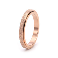 Bague minimaliste en acier inoxydable sablée avec étoiles scintillantes pour hommes et femmes, plusieurs couleurs, accessoire de mode