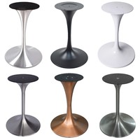 Pieds de pied de table de trompette Base de table de tulipe Jambe de meuble contemporain Acier inoxydable/fer à manger Métal Fer personnalisé OEM Restaurant