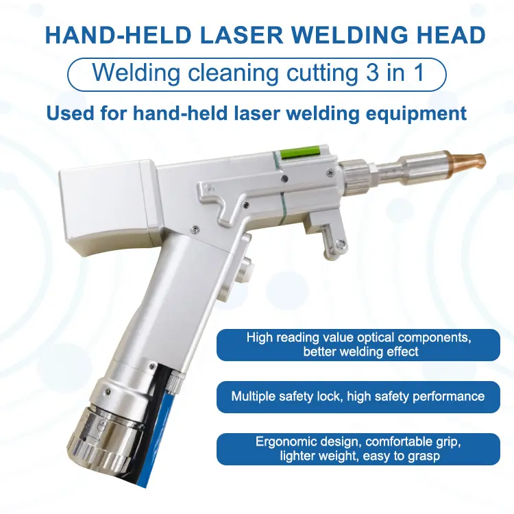 Pistola de solda a laser portátil de alta repetibilidade para aço inoxidável e metal de pistola de solda