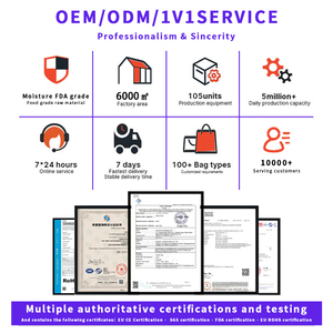 Pet + PE độ ẩm bằng chứng dây kéo bao bì Nắp kéo đứng Pouch với cửa sổ Mylar lưu trữ Zip khóa doypack bé thực phẩm túi - Product Image 6