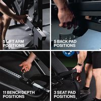 CZFIT Banc de musculation multifonction réglable pour la maison, ensemble d'haltères et banc de musculation réglable