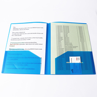 Porte-documents en plastique PP A4 personnalisé Foska avec logo, présentation extensible, pochettes A4 transparentes, classeurs pour dossiers de bureau