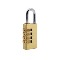 Cadenas de sécurité extérieur réinitialisables à 4 chiffres en laiton, haute qualité, à combinaison, pour bagages, vente en gros