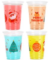8oz 12oz 14oz 16oz 20oz 24oz PET tasse de crème glacée de jus de café en plastique PET tasse conteneur avec couvercles